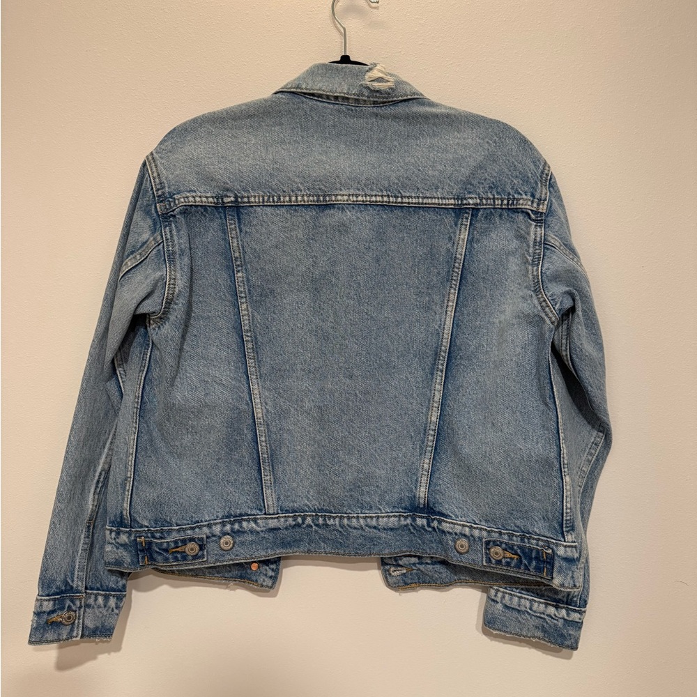 Old Navy Light Blue Denim Jacket Small - Picture 3 of 4